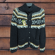 Warm button-down jacket with pockets made of Alpaca