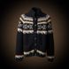 Warm button-down jacket with pockets made of Alpaca